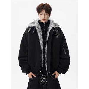 S888-P118新款潮牌帅气保暖棉服运动休闲棉衣外套图片