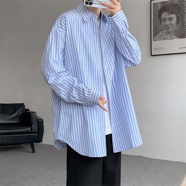 现货CS1106-批45秋冬毛衣卫衣外套的潮流必搭品条纹衬衫,男装针织衫/毛衣,电商A059
