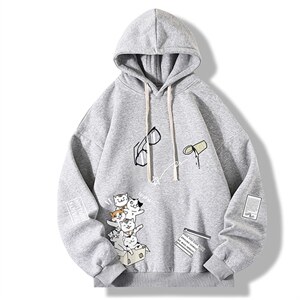 纯棉连帽卫衣男大码运动帽衫宽松薄WY2115-P35 加绒款-P40图片