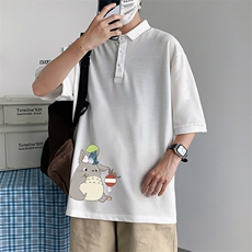 PL57152-P35翻领短袖polo衫男大码胖子半袖t恤男有领保罗衫模特，男装Polo衫，电商A040