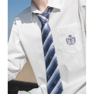 dk制服男长袖衬衫男全套学生领带学院JK长袖衬衣外套 CDK05图片