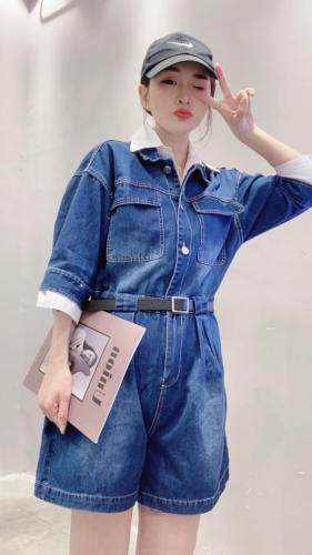 牛仔连体裤，女装连体裤，主合