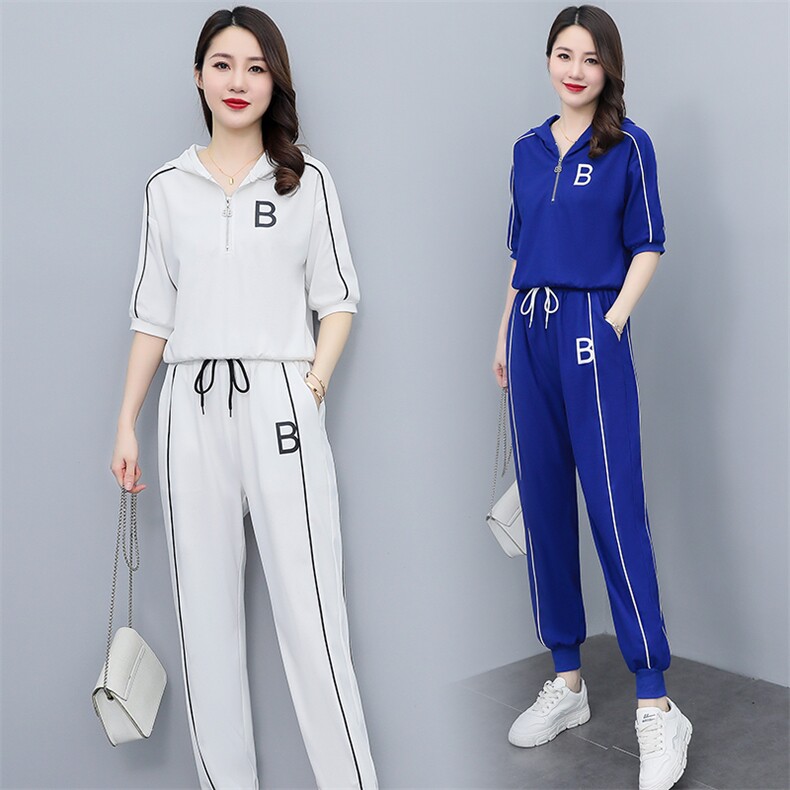 现货！！！2022年夏装新款时尚休闲两件套套装,女装套装/套裙,奕薇雅