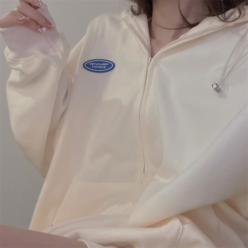 潮牌卫衣设计感刺绣上衣秋冬韩版宽松情侣开衫连帽卫衣E561-P45,男装卫衣,星座911-2(原星座613-2）