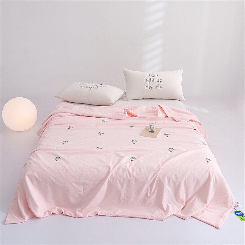 新款A类凉柔大豆夏被--萝卜款，被套/被芯，一起卖家纺