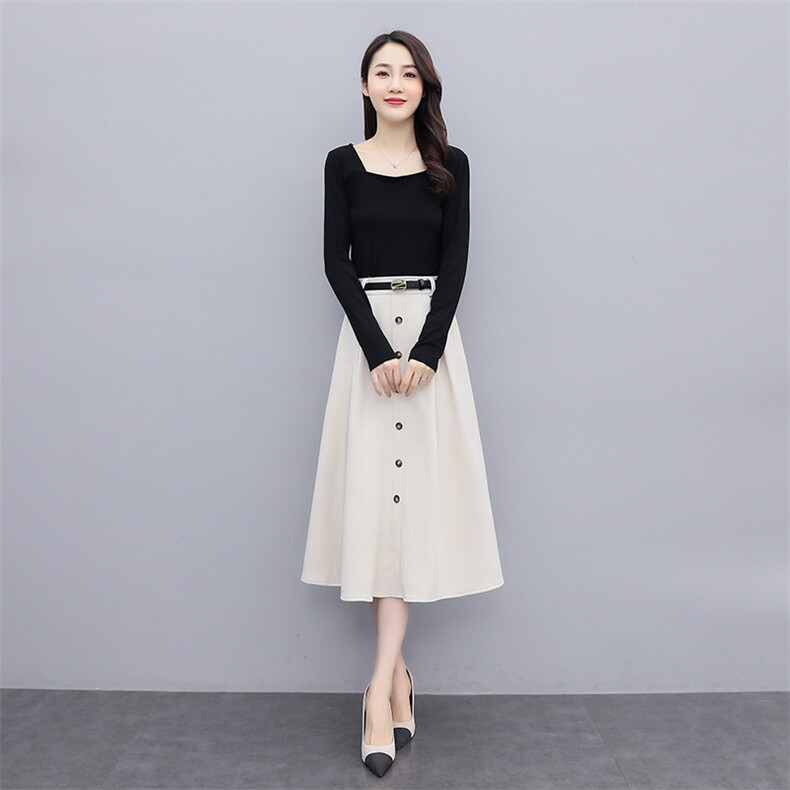 2021年新款女装时尚春季麂皮绒气质套装女图片