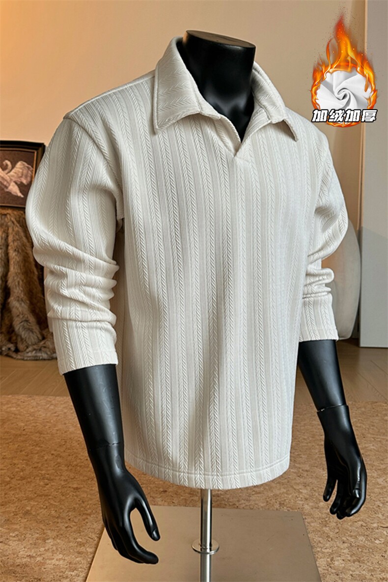 2025冬季新款港风假模大码加绒加厚T恤M-5XHT25987-特P40,男装T恤,电商A022