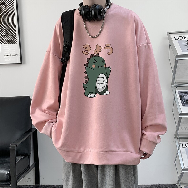 麂皮绒卫衣男大码重磅长袖t恤男JW81037-P35,男装卫衣,电商A040