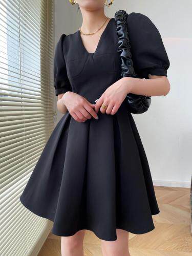 【夏季】现货泡泡袖收腰连衣裙，女装连衣裙，LION&CAT(2F)