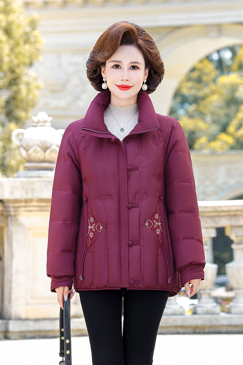 妈妈冬季羽绒服女加厚短款小个子中老年人奶奶保暖外套冬,男装羽绒服,电商B212（原钱塘6029）