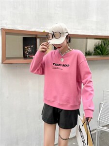 圆领字母卫衣,女装卫衣/绒衫,E·贝空间