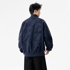 秋冬季男士复古皮衣夹克时尚潮流立领PU皮外套宽松6183-P65，男装皮衣，星座1403B