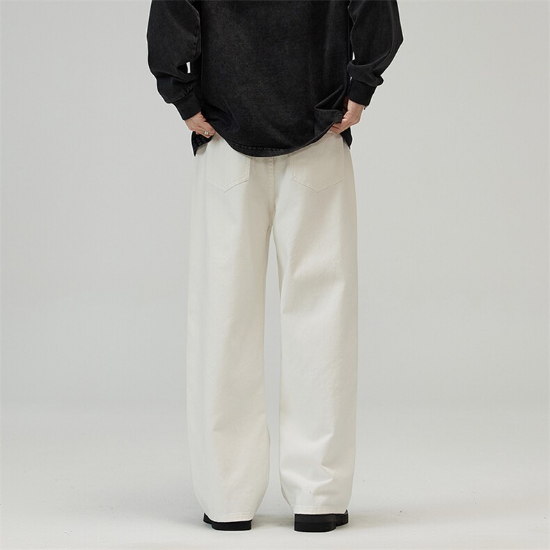 潮流宽松直筒牛仔裤简约休闲裤A161-C002-P58控89,男装牛仔裤,电商A161