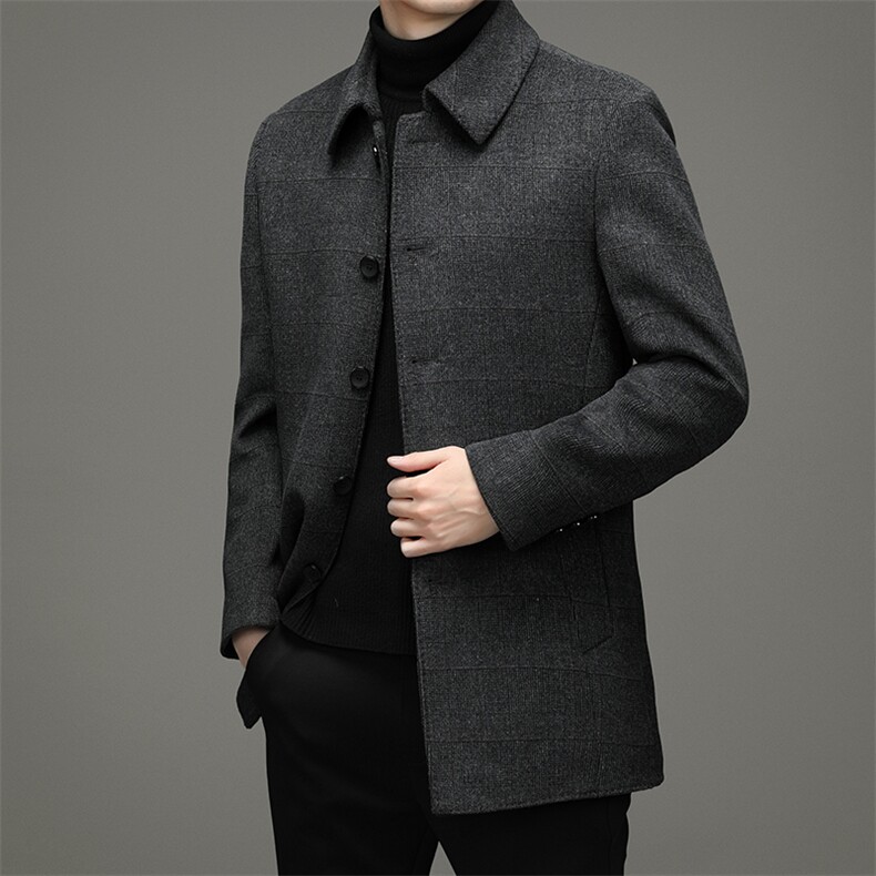 冬季新款羽绒服大衣中长款男士商务休闲XS98981-P382,男装羽绒服,钱塘6003A(原)4033A
