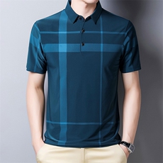 PA109钱塘2020-3夏季新款男士翻领短袖上衣休闲百搭薄款T恤P27，男装T恤，钱塘207-3