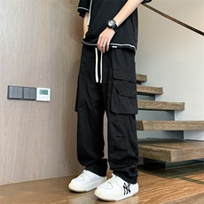 2025春夏款港风纯棉宽松休闲百搭工装裤休闲裤K24121-P55，男装工装外套，星座717