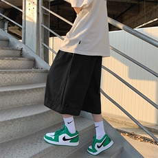 工装七分裤男夏季薄款外穿ins潮流宽松休闲短裤港风高街DK15-P25，男装休闲裤，星座1008