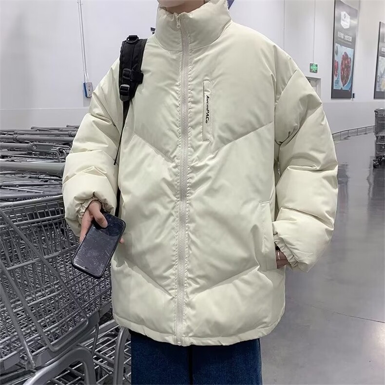 美式复古棉服外套男冬季新款宽松立领面包服潮牌羽绒棉衣M8023,男装棉衣,星座506