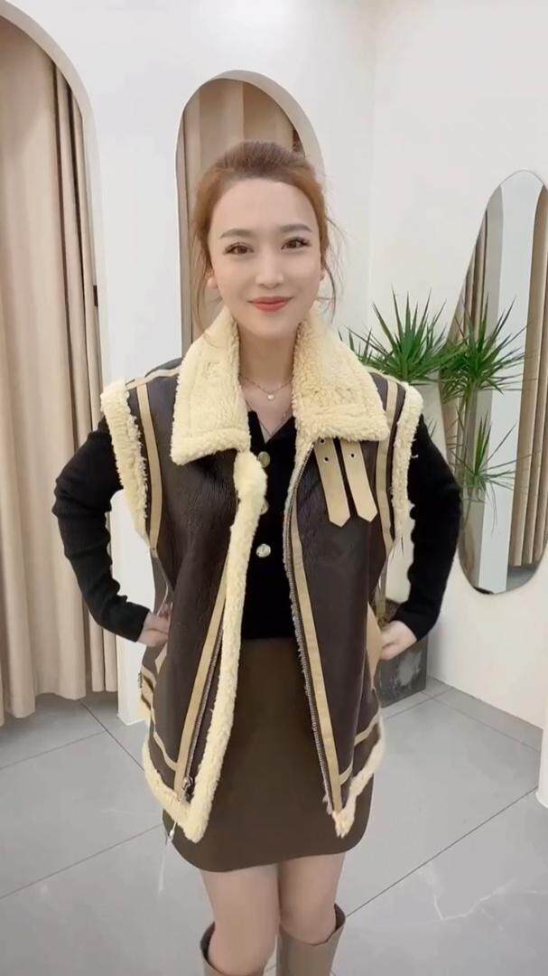 皮马甲，女装马甲，C&B