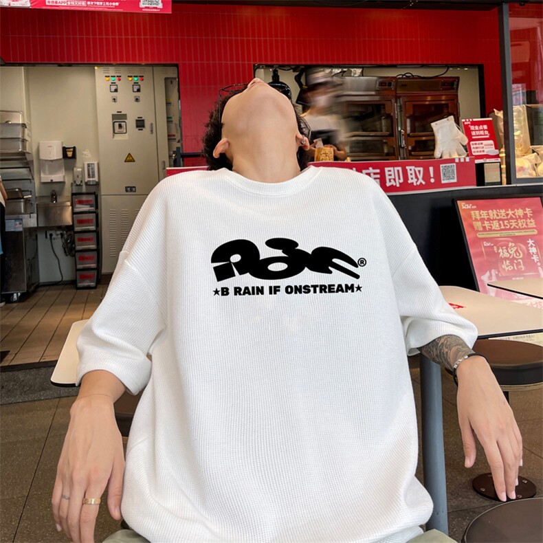 量大优！供视频！港风华夫格短袖T恤半袖男HT198-特P18,男装T恤,电商B367