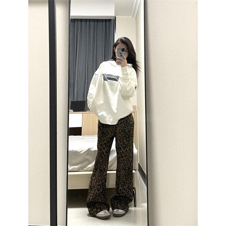 【有货】豹纹牛仔裤男款直筒欧美VIBE裤子美式高街KZA25LL-P55,男装牛仔裤,星座1007（原301D）