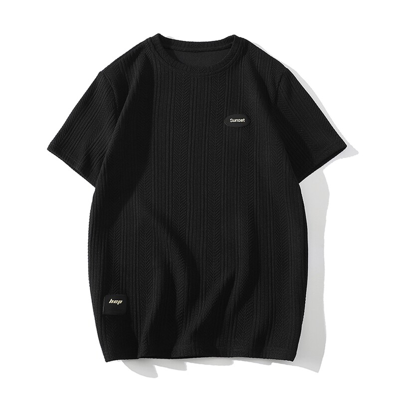 7XL-M平铺垂感短袖T恤男2023夏季新款ins潮胖子宽松体恤加肥加大,男装T恤,钱塘717(原712)