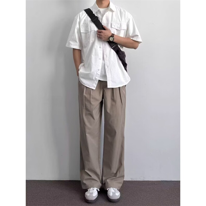 1506-1/K20261/P48新款宽松休闲裤男韩版潮流百搭裤子拖地长裤,男装休闲裤,星座1506-1