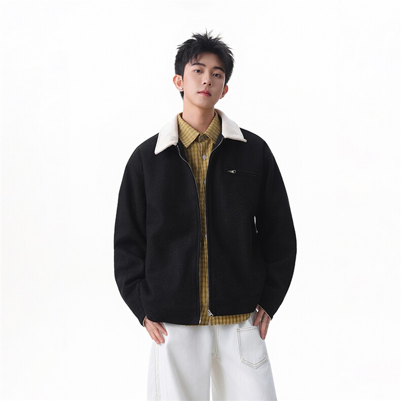 包现货-美式高街cleanfit麂皮绒底特律秋夹克外套218-7-JK60-P105,男装夹克,星座218-7