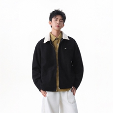 包现货-美式高街cleanfit麂皮绒底特律秋夹克外套218-7-JK60-P105，男装夹克，星座218-7