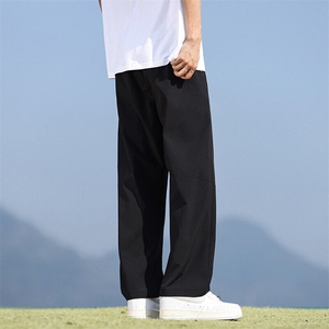 冰丝休闲裤男款夏薄款2025宽松直筒垂感阔腿运动长裤Q29106-特P28图片