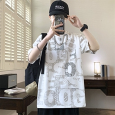 7A抗菌夏季大码潮流时尚动漫印花男士短袖，男装T恤，星座1107-1