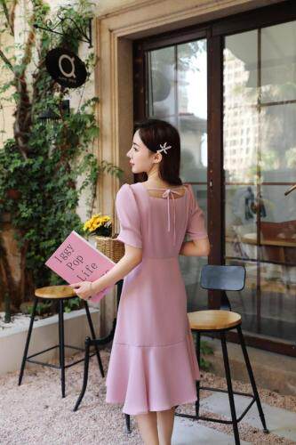 夏季新款醋酸缎麻面料，女装，楚楚媚衣