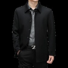 男装夹克2023春季新款简约休闲立领夹克衫时尚商务中青年上衣外套,男装夹克,电商B212（原钱塘6029）