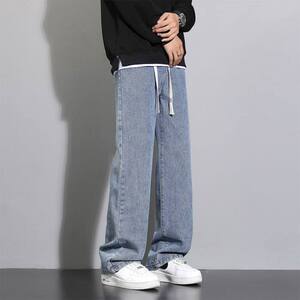 2025年夏季新款直筒阔腿休闲牛仔裤S-3XL-808-P45图片