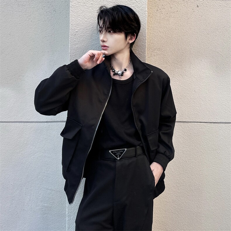 （自家图）立领夹克外套男春工装潮牌衣服2018-P68,男装夹克,星座910-5