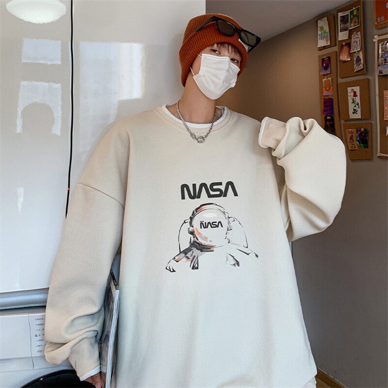 2024春季新款重磅卫衣男印花时尚美式圆领上衣A168-MLWY06-TP45，男装卫衣，电商A168