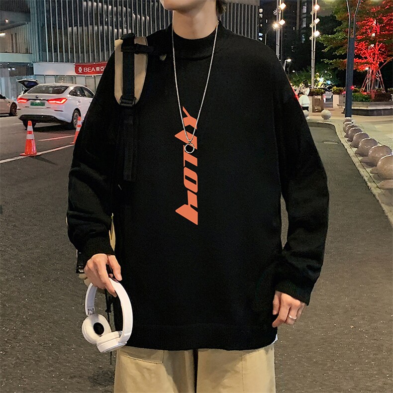 M18006-P45加绒款-P65半高领毛衣男士大码针织衫男毛线衣男,男装针织衫/毛衣,电商A040
