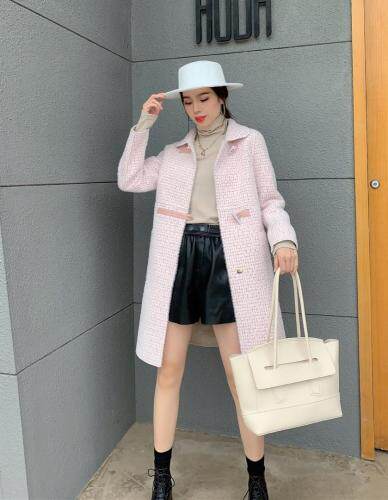 水貂长款大衣，女装，有声有色