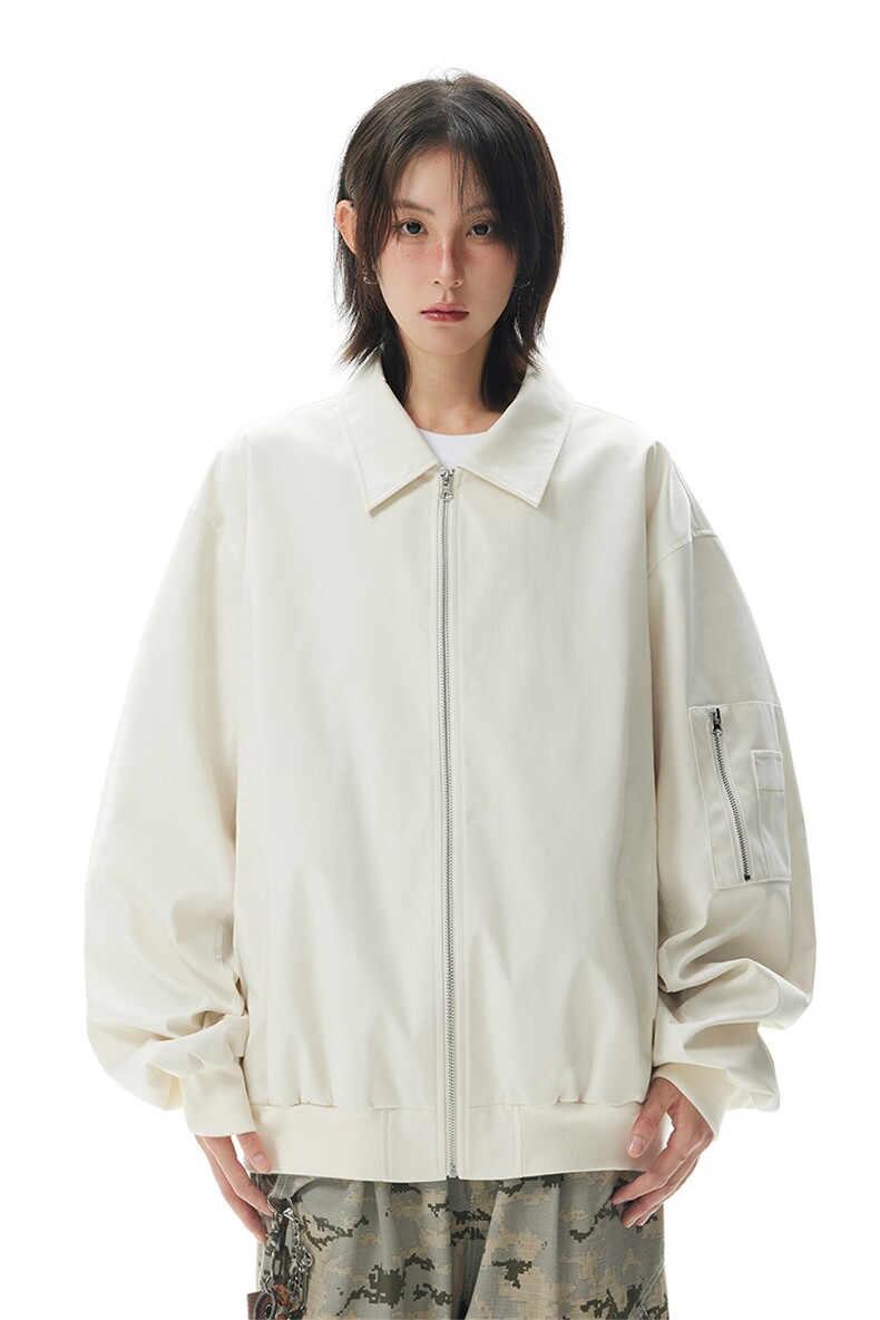 美式高街vibe棒球服夹克男女款秋季cleanfit翻领廓形三防工装外套,男装夹克,电商A102