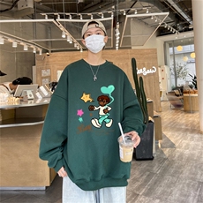 特P25控48秋冬新款男士圆领卫衣宽松休闲日常百搭上衣WQ2447，男装卫衣，电商B370