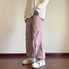 港风休闲裤冲锋裤伞兵裤宽松运动裤拖地裤束脚裤男KP815P45，男装休闲裤，星座1204-3