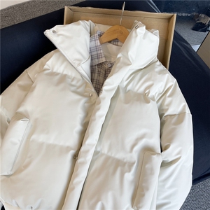 精品高质量PU皮棉衣现货抖音可送样A061-AJ00923棉衣-特P95-现货图片