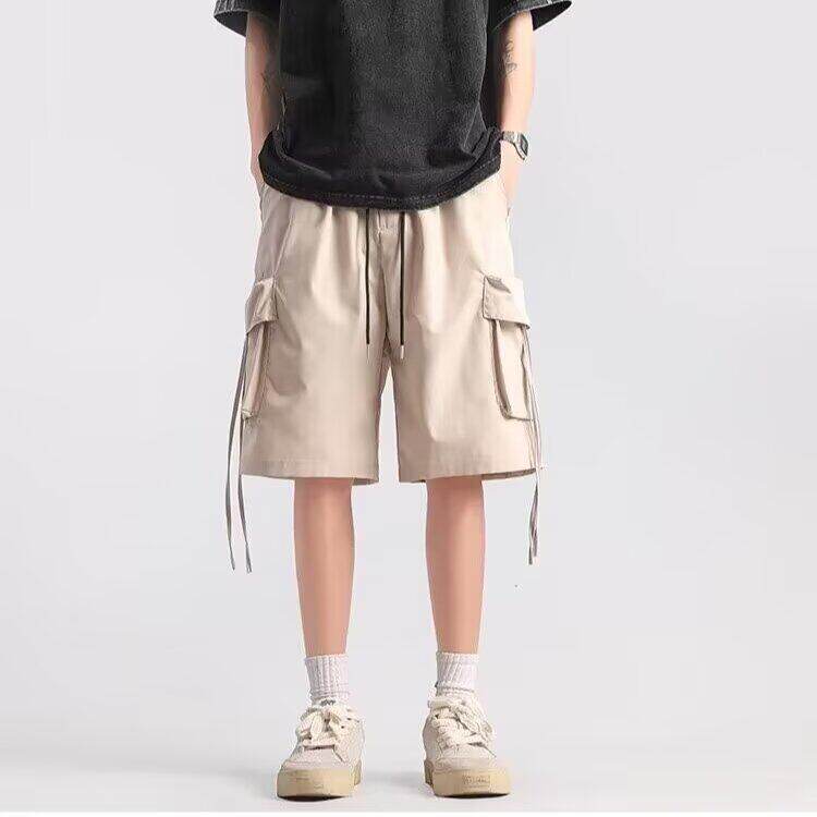 2025夏百搭口袋短裤男五分裤宽松直筒休闲中裤DK55，男装牛仔裤，星座1108-1