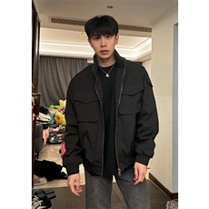 美式bomber工装飞行员夹克外套男款春秋高级感cleanfit三防骑兵服，男装夹克，星座213