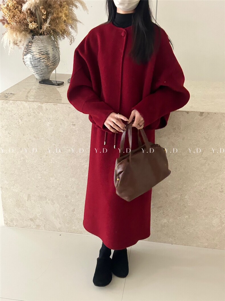 【依嘟】东大门气质小个子羊毛外套+半身裙两件套装(配可拆,女装套装/套裙,依嘟服饰