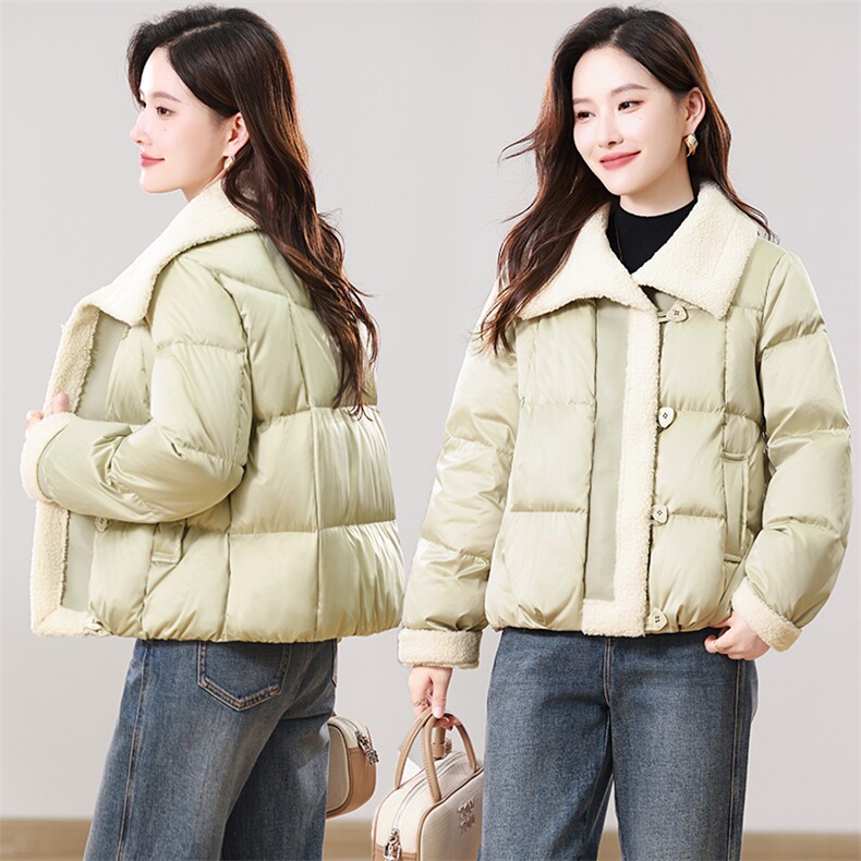 2025年冬季新款时尚淑女简约羽绒服现货,女装羽绒服,婷思杰（原婷想服饰）