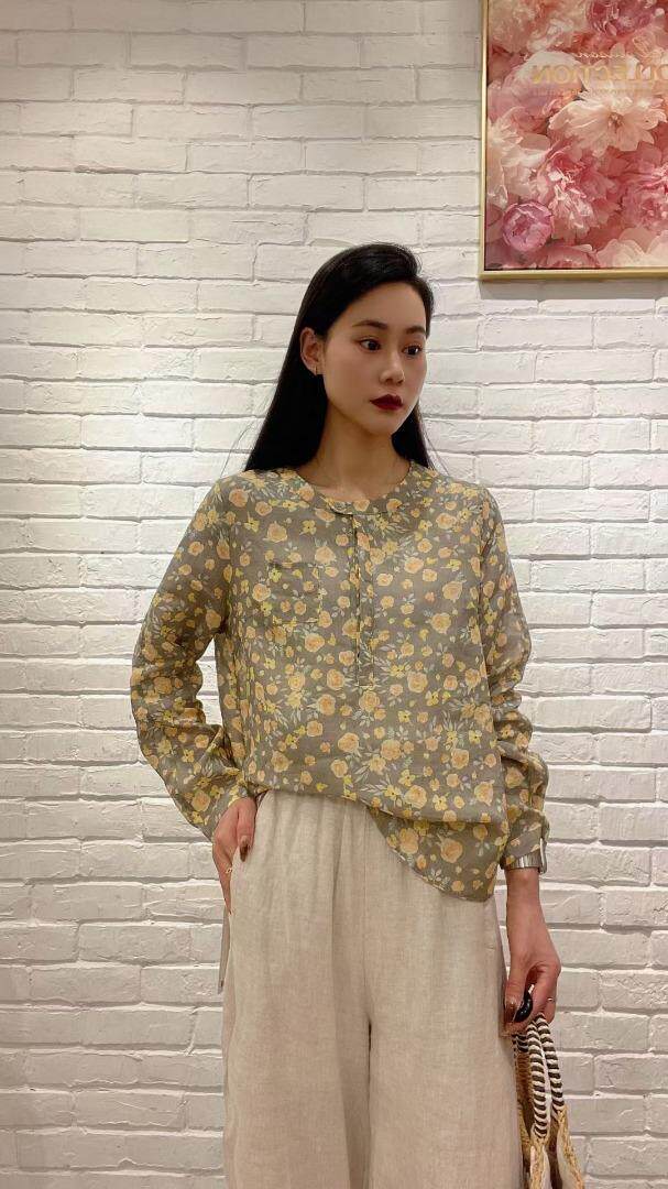 纯苎连衣裙小衫裤子裙子衬衣 时尚风 风淑女风休闲风，女装连衣裙，川哲