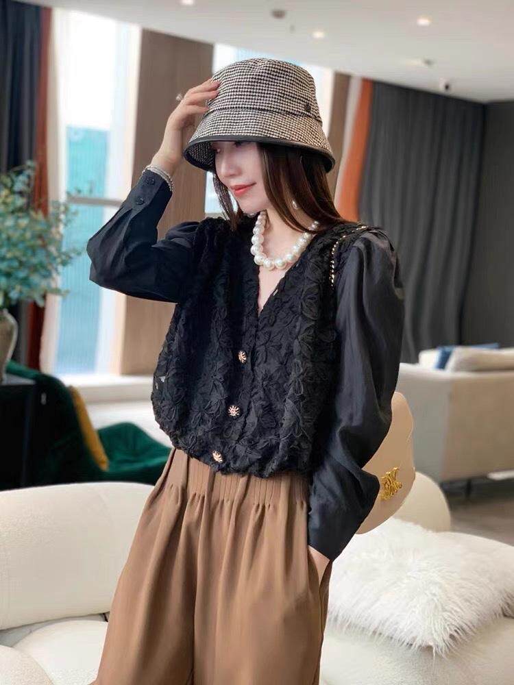 钩花镂空开衫，其它，时代公主