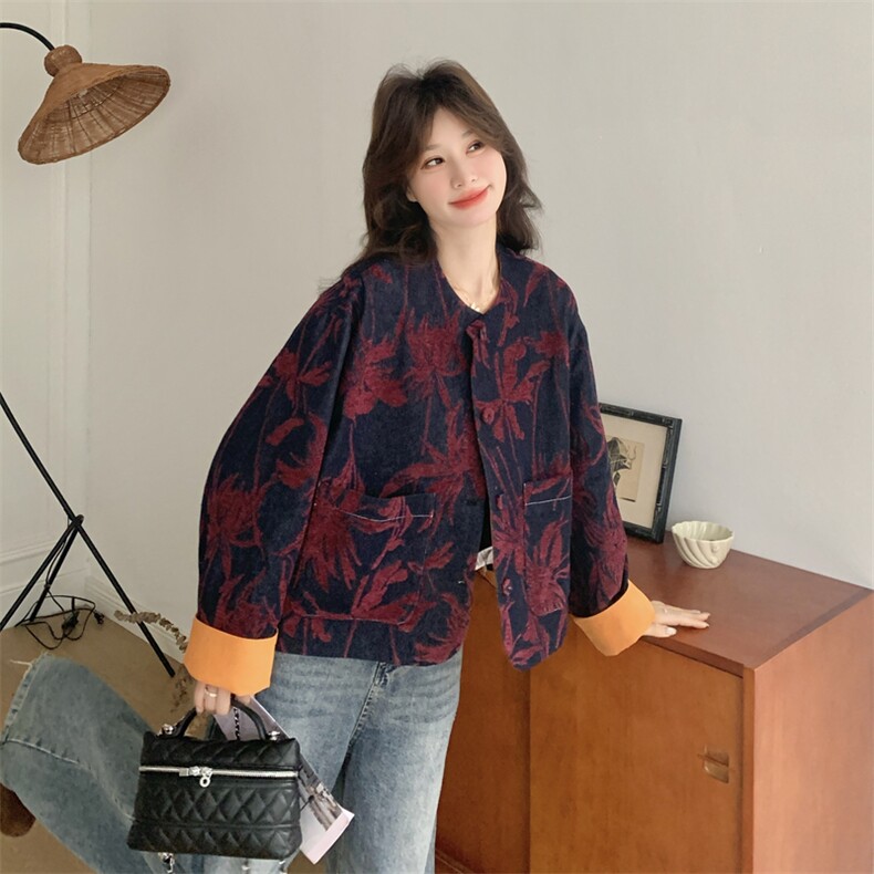 定制高级牛仔提花面料612-P175-288-牛仔上衣外套,女装短外套,2C275