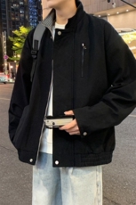 2025秋季新款现货光影墙风撞色立领宽松夹克男DSA157-1-J2528-P93，男装夹克，电商A157-1